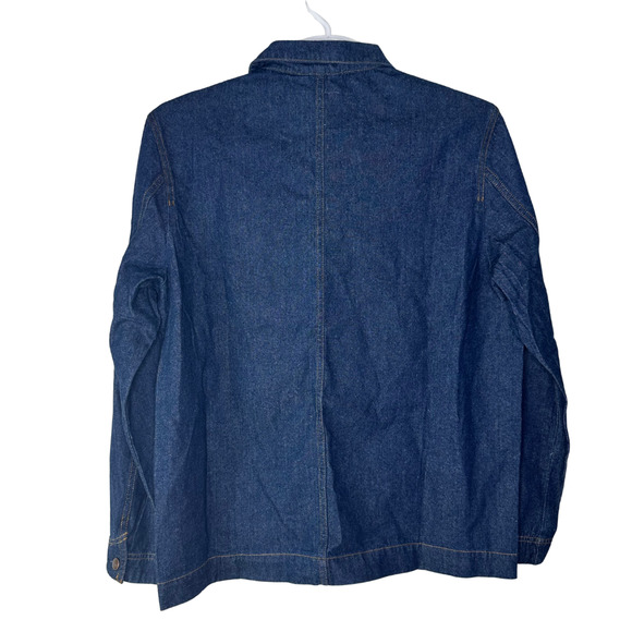 SIV Maker's Mark Denim Jacket Mens Medium Chore Coat Workwear Utility Western - Picture 2 of 6